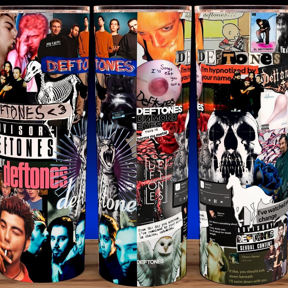 Deftones Rock Band Album Collage Cup Mug Tumbler 20oz